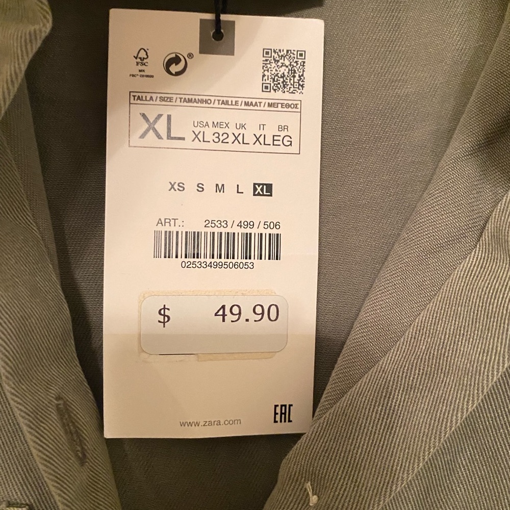 Olive green tunic dress